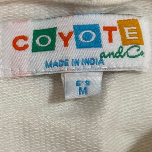 Coyote & Co Long Sleeve Woven Cotton Novelty Shirt Baby Kids Size 6-9M - Picture 7 of 8